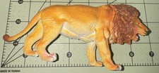 Lion Figure Brown  Orange - Rubber 2.75  Tall