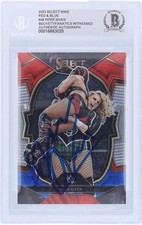 Piper Niven WWE Signed 2023 Panini Select Red & Blue #48 Beckett Fanatics Card