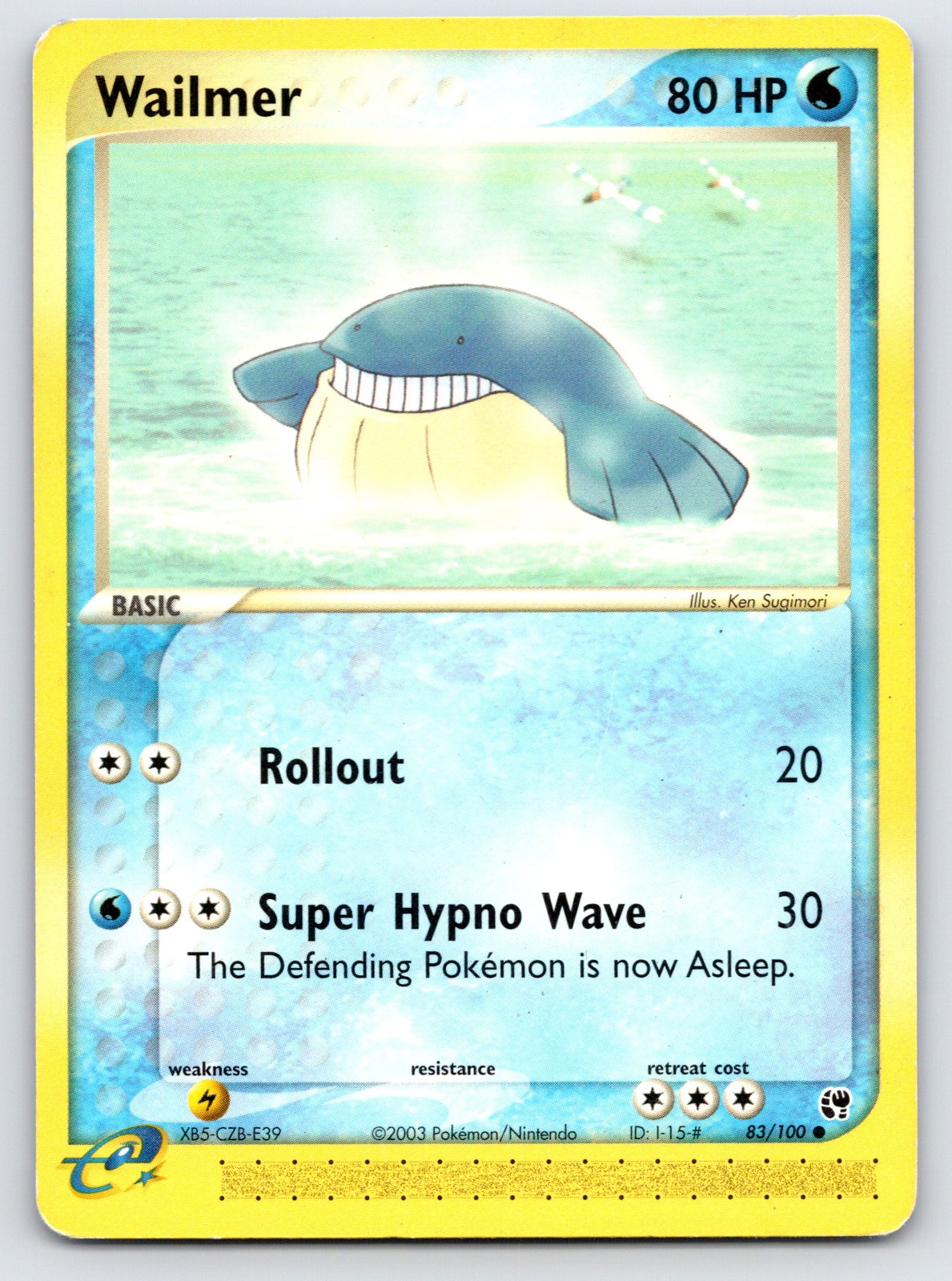 Wailmer - Sandstorm 83/100 - MP Condition