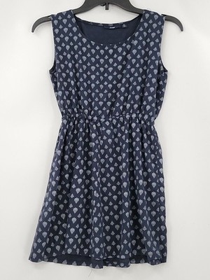 Kiabi Dress Womens Adult Size XS Color Navy Sleeveless Elastic Stretch Waist