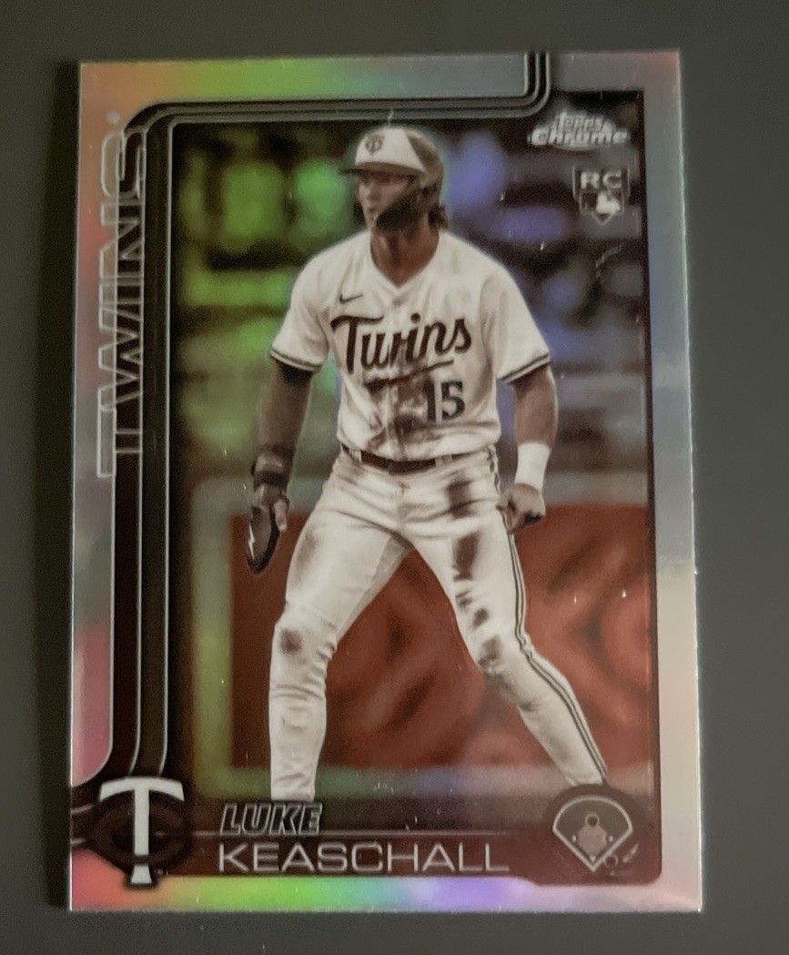 2025 Topps Chrome Update Luke Keaschall Sepia USC106