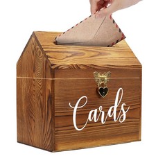 Card Box Wedding Card Box for Reception, Vintage Large Wedding Gift Card Hold...