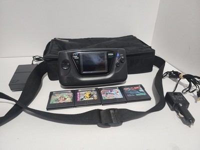 SEGA Game Gear RECAPPED System - W/ case, accessories and 4 games! Usb C power!
