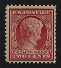 CKStamps: US Stamps Collection Scott#369 2c Lincoln Mint H OG Bluish Tiny Thin