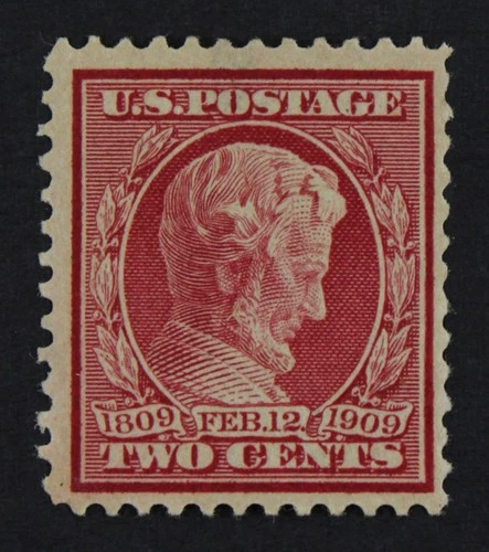 CKStamps: US Stamps Collection Scott#369 2c Lincoln Mint H OG Bluish Tiny Thin