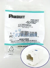 Panduit CC5E88IW Cat5e Coupler Module RJ45 8P8C ~STSI