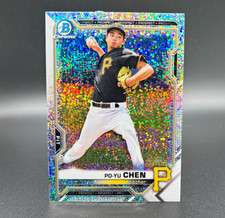 2021 Bowman Chrome Draft #BDC-151 PO-YU CHEN (RC) - Sparkle Refractor