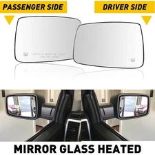 Exterior Mirror Glass Heated Power Passenger Driver Side for Dodge Ram 1500 2500
