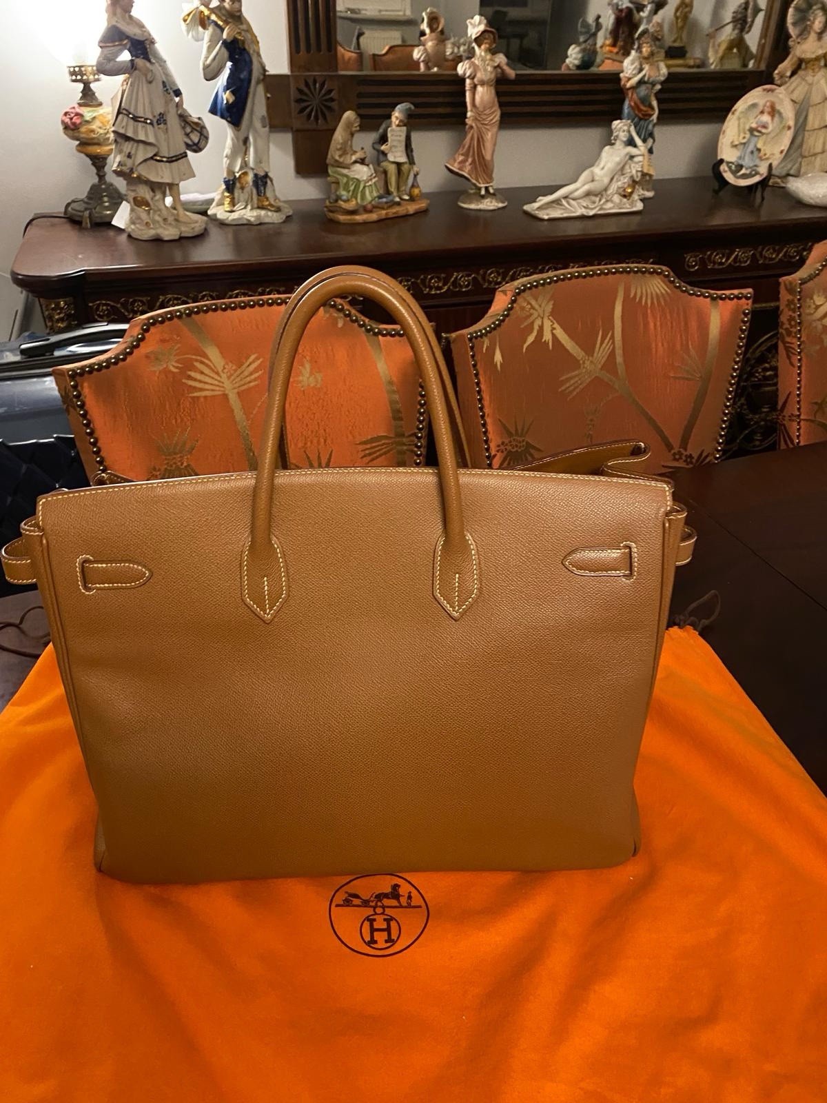 Hermès Birkin 32 Years 2000-2004 Bought In Monte Carlo Leather Handbag image 3