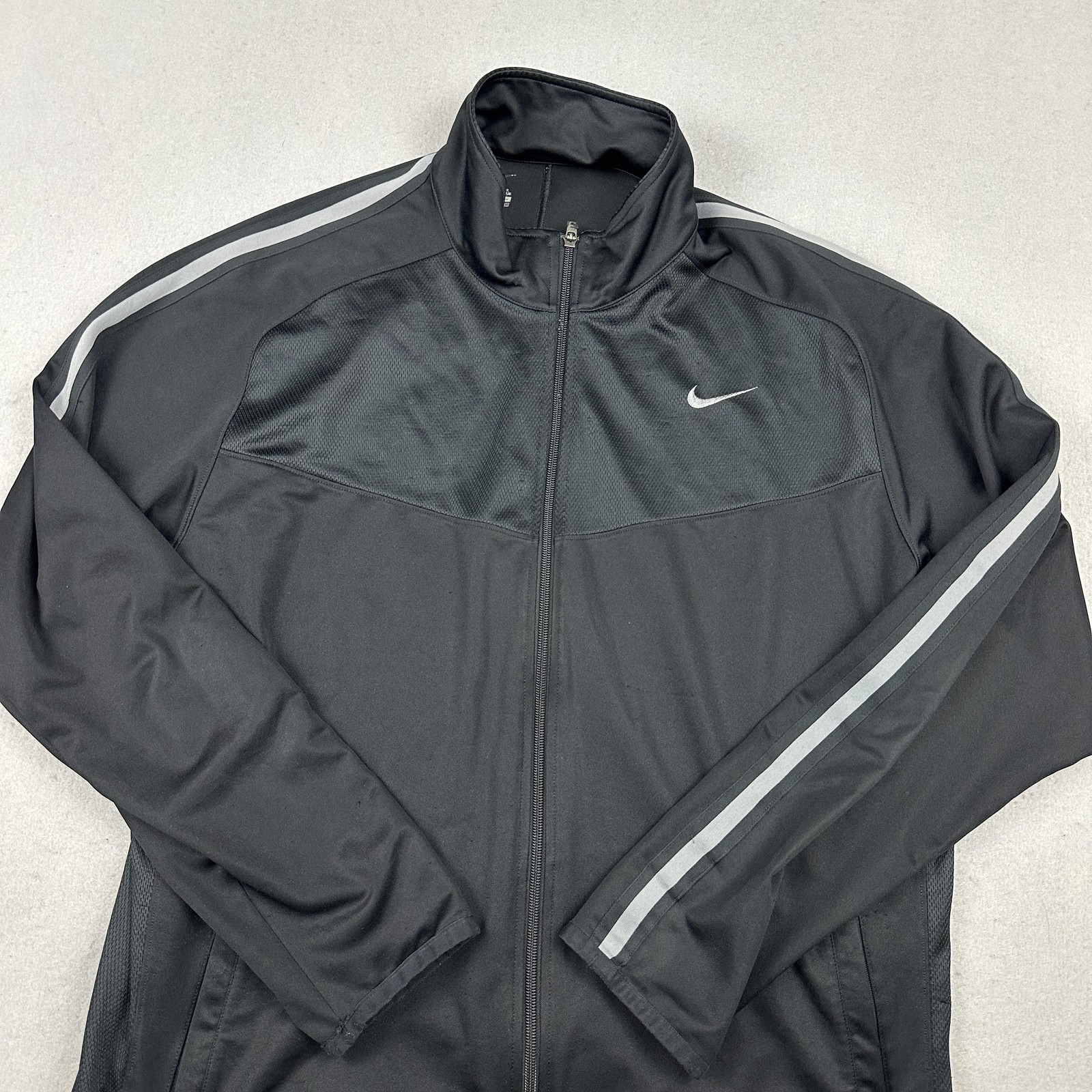 Nike Jacket Men Extra Large Black Windbreaker Ful… - image 2