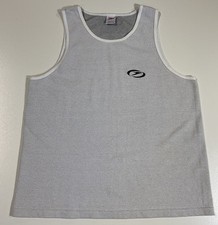 Vintage Speedo Tank Top Sz L Mesh Waffle Knit Made In USA Beach Summer 90s