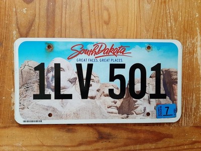 Original USA Nummernschild aus SOUTH DAKOTA - The Mount Rushmore State*TOP*TOP**