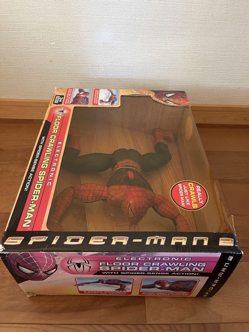 TOYBIZ Electronic Floor Crawling Spider- Man Action Figure New | eBay
