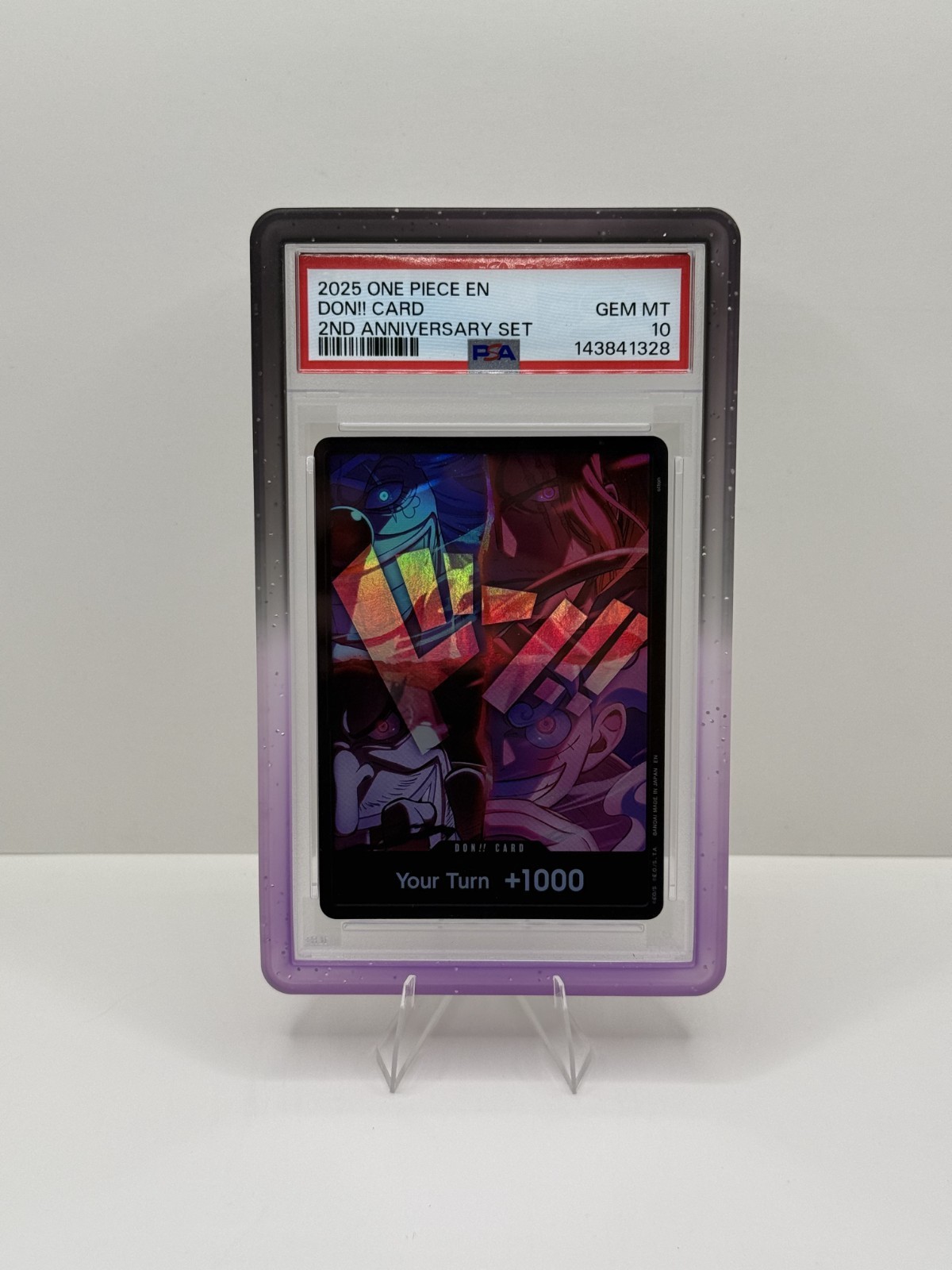 2025 ONE PIECE ENGLISH VERSION 2ND ANNIVERSARY SET DON!! CARD PSA 10