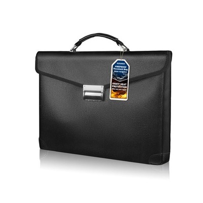 14.5x11x2.5 Inch Fireproof Waterproof Document Money Bag With Lock Zipper