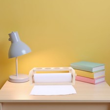 Wooden Kids Art Easel with Stable Structure and Integrated Paper Roll Holder