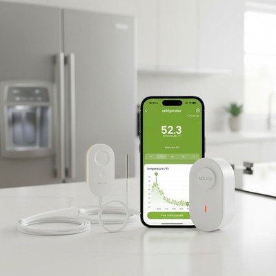Industrial-Grade WiFi Freezer Thermometer - 0.9°F Accuracy & 2- Battery Life