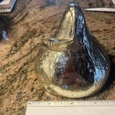 Vintage Hershey Bank Giant Kiss Bank Foil Wrapped Large Size Kiss 4 Inches