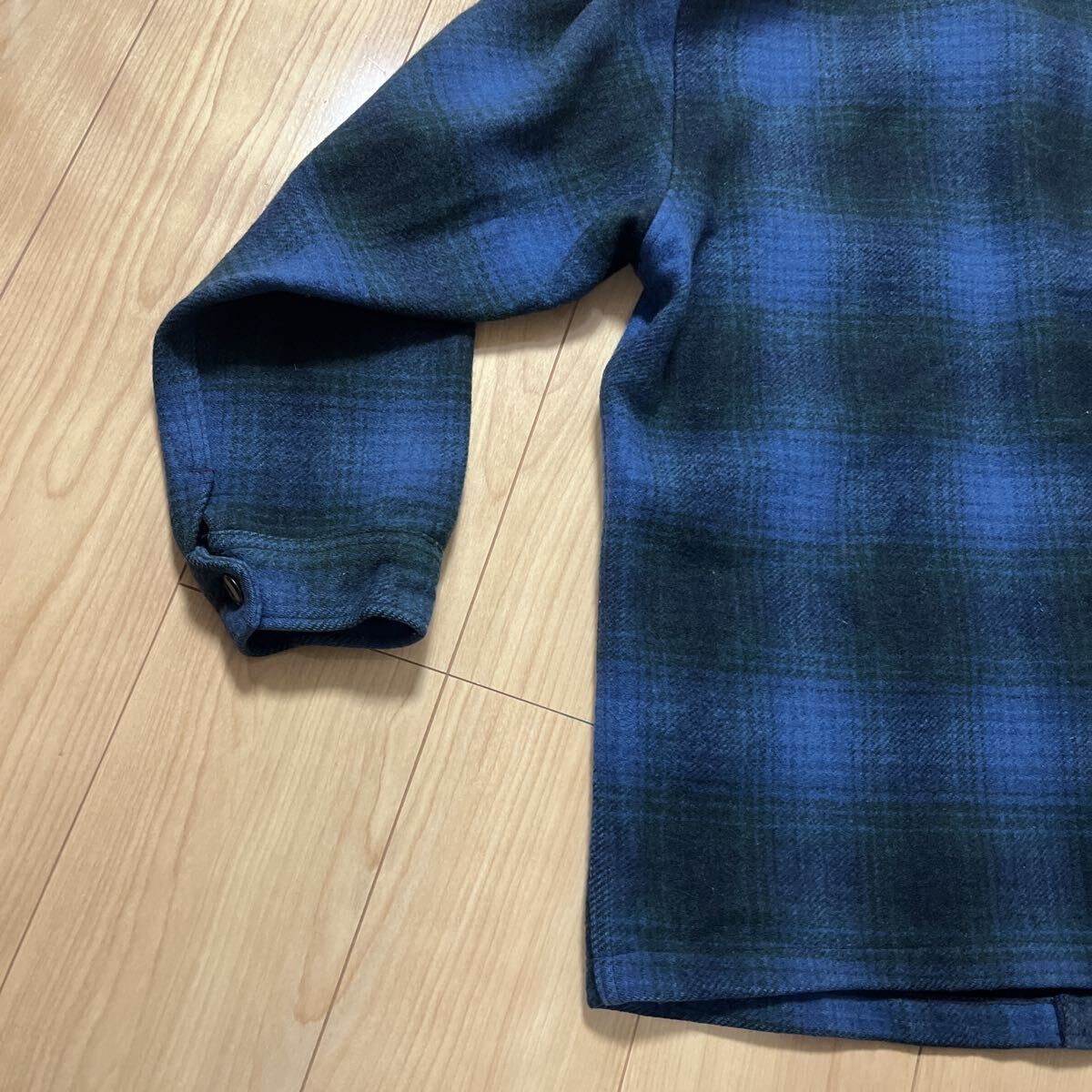 Pendleton Wool Jacket M Check Pattern Vintage Use… - image 8