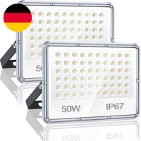 Yiqibro Led Strahler AußEn 50W 2 StüCk, Fluter AußEn 5000LM, Aussenstrahler Wass