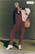 NEW FREE PEOPLE Hot Shot jump suit - Dark Espresso