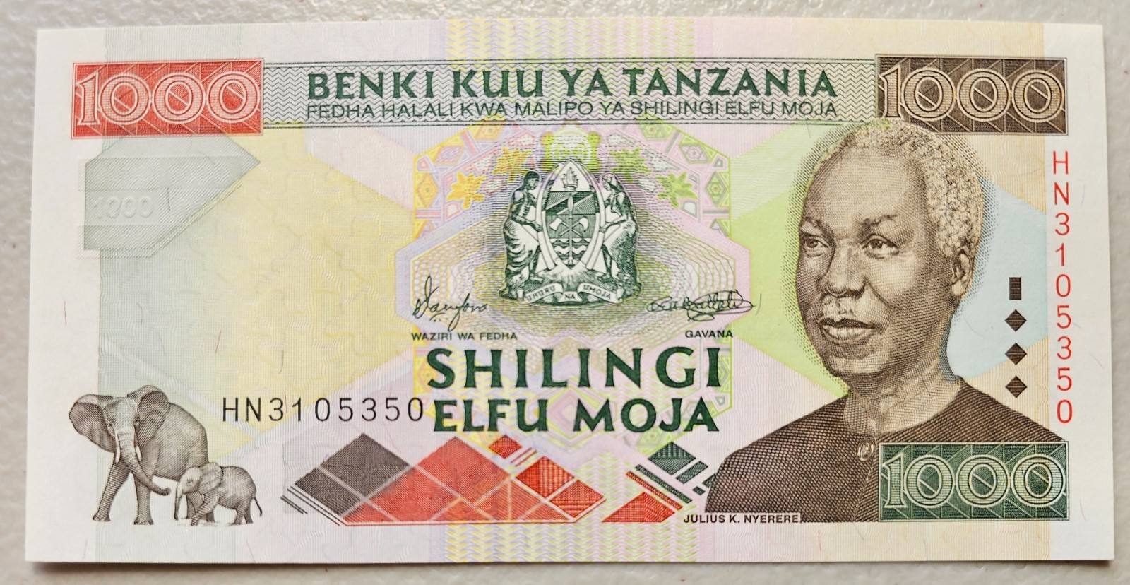 Tanzania 1000 Shillings 2000 Unc