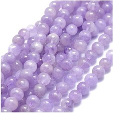 Natural Purple Lavender Jade 10mm Round Loose Beads for Jewelry Making