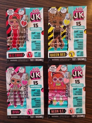 MGA LOL Surprise  J.K. Puppen, Queen Bee, Neon QT, Diva, MC Swag