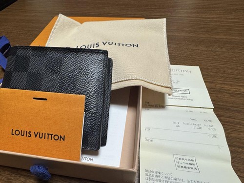 Portafoglio Louis Vuitton Damier nero bifold