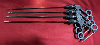 4 Pcs Laparoscopic Monopolar Grasping Forceps 5mmx330mm Reusable Reusable