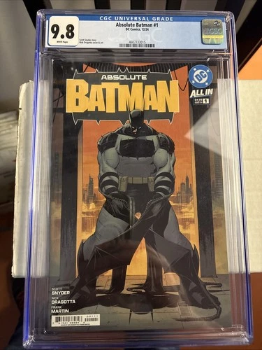 Absolute Batman #1 CGC 9.8 Grade Cover A 1st Print Nick Dragotta