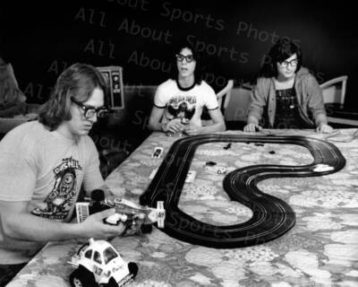 The Hanson Brothers Racing Cars Slap Shot Photo Print Poster David Hanson