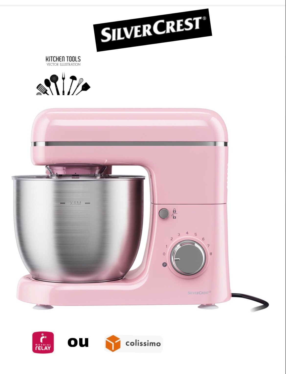 Robot de cuisine rose avec bouilloire et grille-pain pour des matins doux en famille