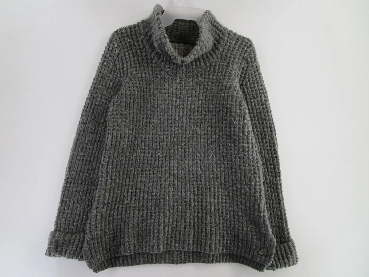 Eddie Bauer Womens S Pullover Long Sleeve Cowl Neck Sweater Gray