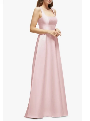 Dessy Collection Sleeveless Satin Dress  Sz 4  $269  *1425 - Picture 2 of 4