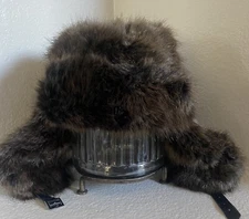 Donna Salyers Fabulous Furs Faux Trapper Hat Excellent Condition