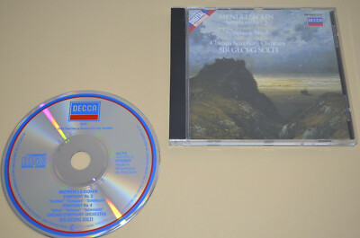 Mendelssohn - Symphony No.3&4 / Solti / DECCA 1986 / W. Germany 1st. Press 