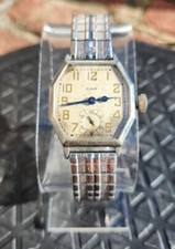1930 Antique Elgin Model 2 Art Deco Watch Grade 464 15j 3/0 Octagon Case READ