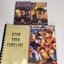 Star Trek Mixed Lot Of 4 Paperback New Frontier & Myriad Universes And Timeline