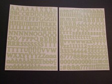 Creative Memories - Mini ABC/123 - Light Green Classy Stickers - One Sheet