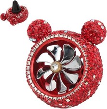 Car Air Fresheners Decoration Bling Rhinestones Car Vent Fragrance Interior Red
