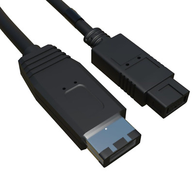 3m Firewire 800 9 Pin auf 6 Pin Kabel Zuleitung IEEE 1394 B superschnell 3 Meter 