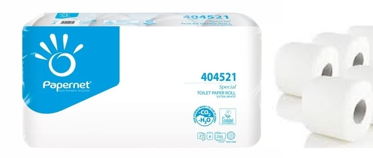 HCR HYGIENE Toilettenpapier, WC Papier, 2 lagig, 64 Rollen