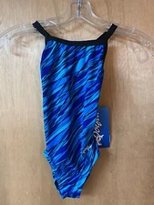 ✅ New DOLFIN Chloroban Grafika Cross Back Swimsuit One Piece Girl's - Size 22