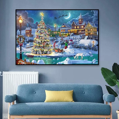 Christmas DIY 5D Diamond Painting Kits for Adults Full Drill Christmas Gift New - Bild 3 von 5