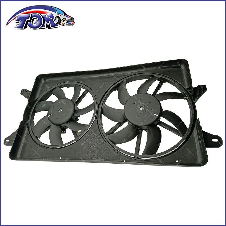 Ventilador doble ventilador radiador motor ventilador con conjunto de cubierta para Ford Freestar 04-07 Foto 2 de 4