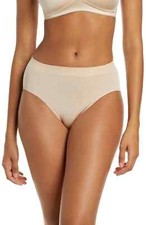 Wacoal L59856 Women Naturally Nude Smooth High Cut Briefs Size Medium