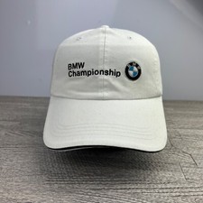 Vintage BMW Championship Hat Cap Strap Back Adjustable White Car Logo Adult