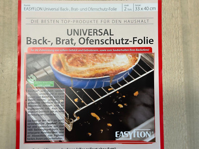 * NEU *   2er  Set Universal Back-, Brat, Ofenschutzfolie