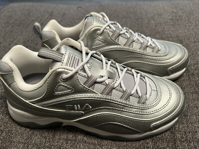 Fila Gray White Sneakers Shoes Size 10 Fila Disruptor Ii Exp Womens Shoes Size 10, Color: White  main image 2